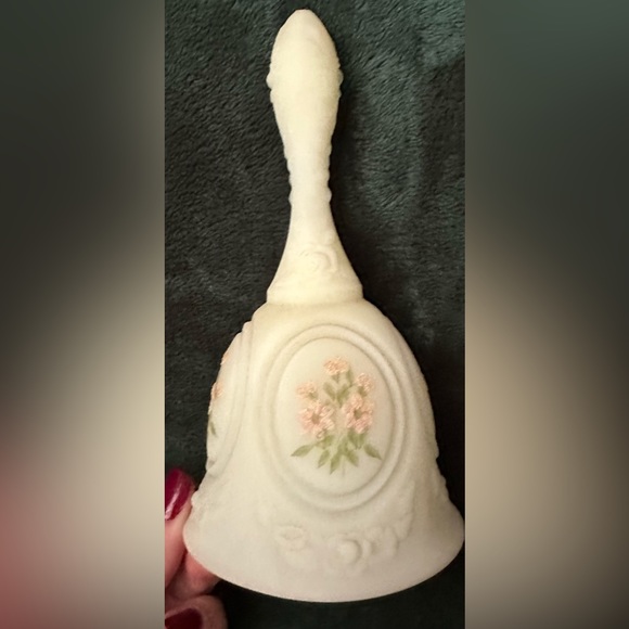 Fenton Other - Fenton custard hand painted signed bell